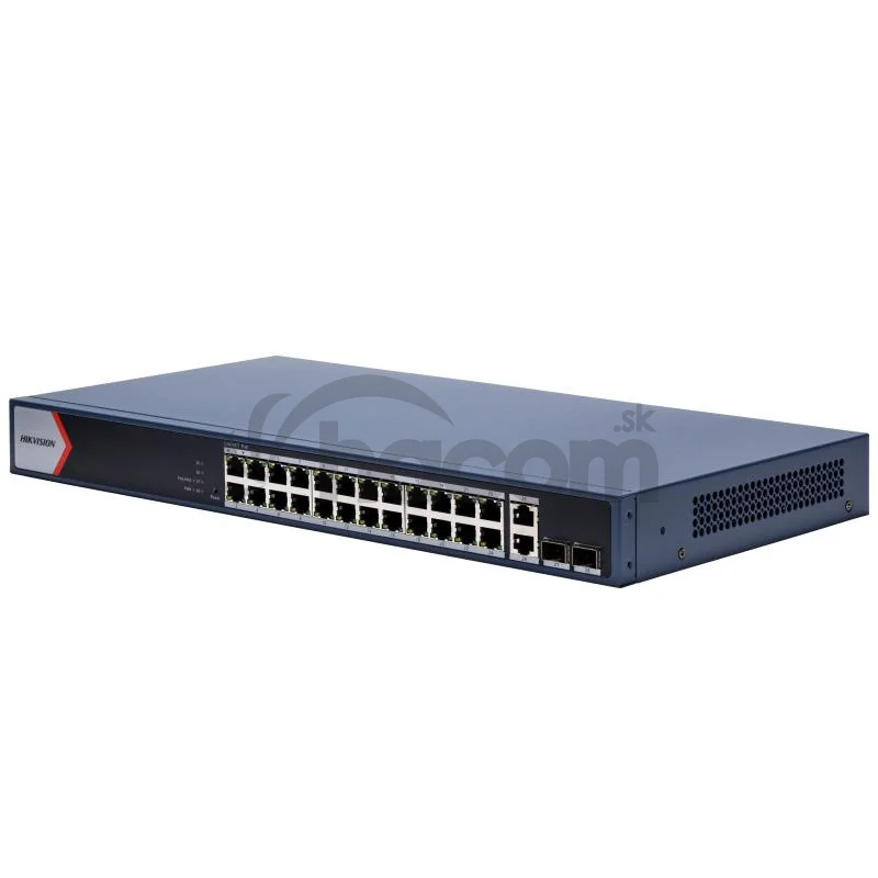 DS-3E1528P-EI/M 24xGb PoE+2x Gb RJ-45+2xSFP, smart switch, 230W