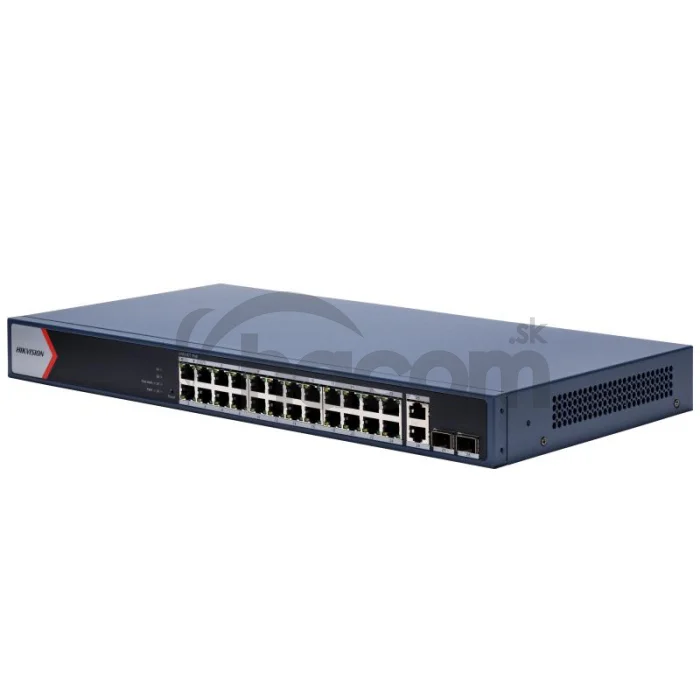 DS-3E1528P-EI 24xGb PoE+2x Gb RJ-45+2xSFP, smart switch, 370W