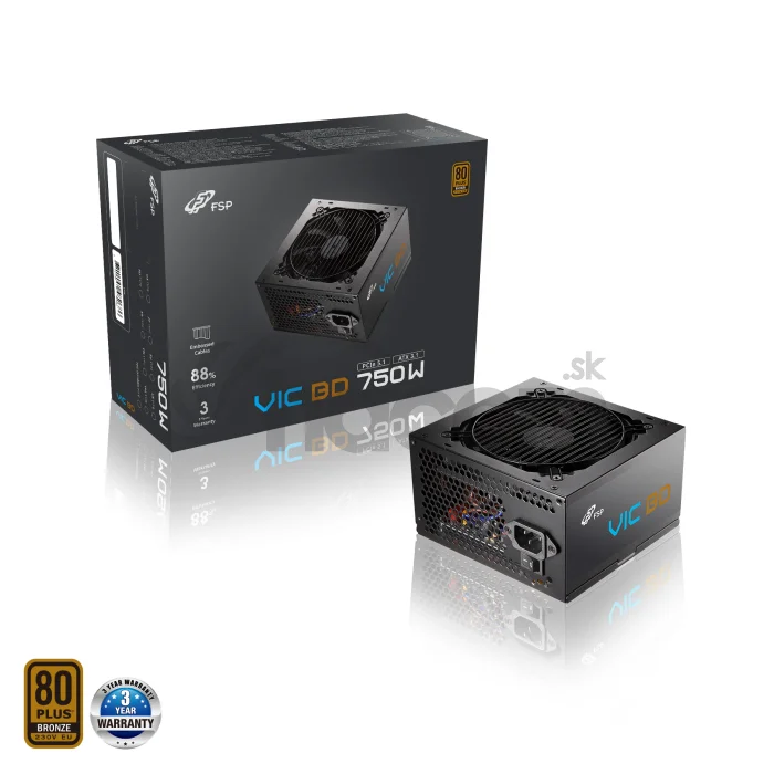 FSP VIC BD 750, 80PLUS BRONZE, ATX 3.1, 750W