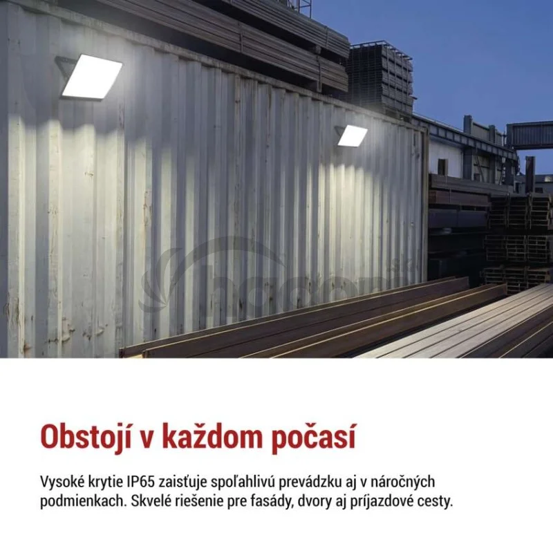 LED reflektor TAMBO EVO, 100 W, 10 000 lm, IP65, čierny