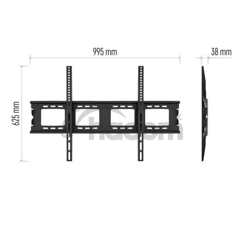 Pevný nástenný TV držiak 50–120" (127–305 cm)