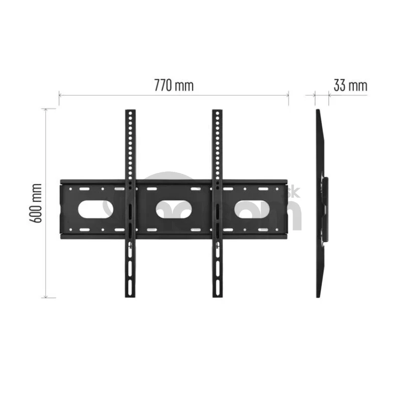 Pevný nástenný TV držiak 42–100" (107–254 cm)