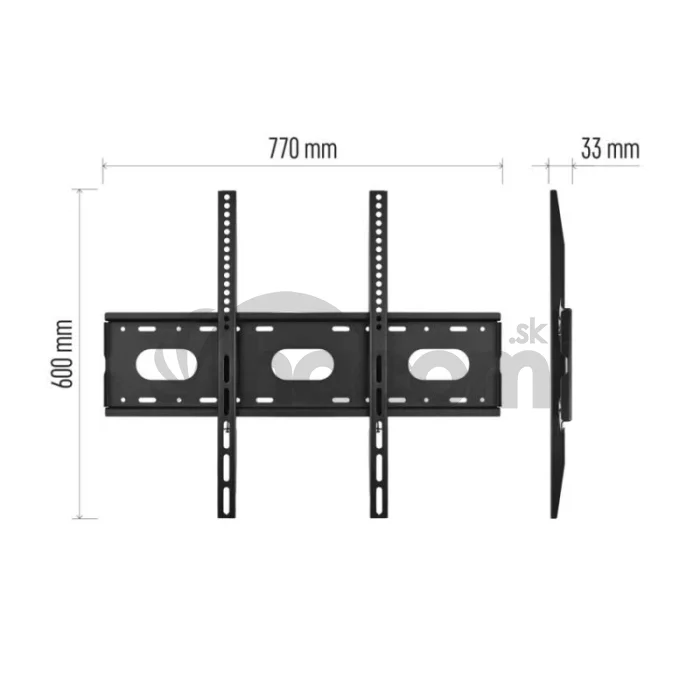 Pevný nástenný TV držiak 42–100" (107–254 cm)