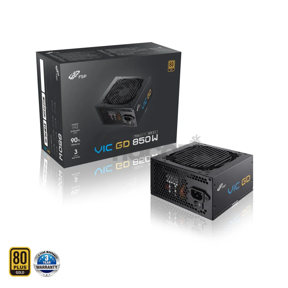 FSP VIC GD 850, 80PLUS GOLD, ATX 3.1, 850W