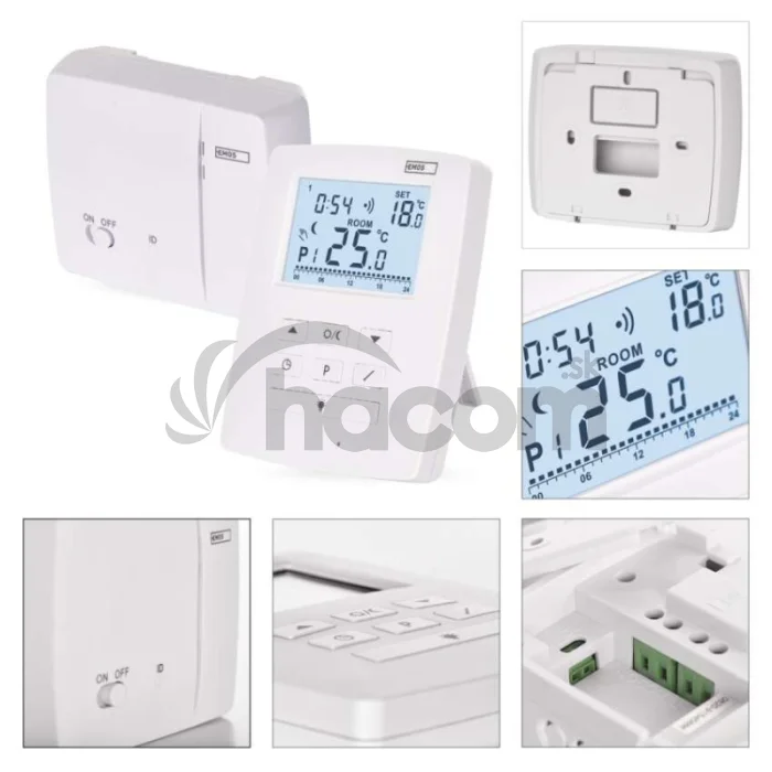 Izbový programovateľný bezdrôtový OpenTherm termostat P5611OT