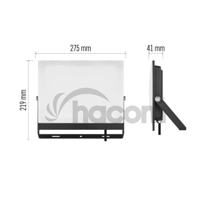 LED reflektor TAMBO EVO, 100 W, 10 000 lm, IP65, čierny