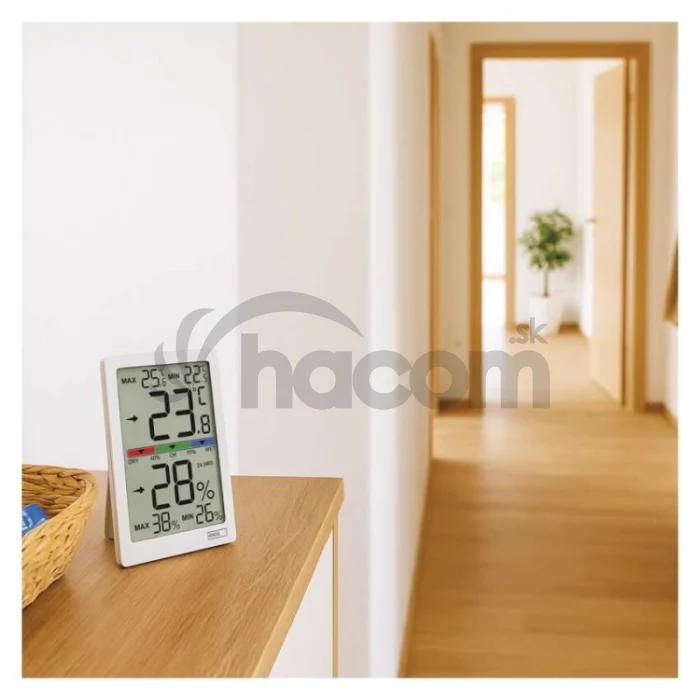Digitálny vnútorný teplomer s vlhkomerom E0558
