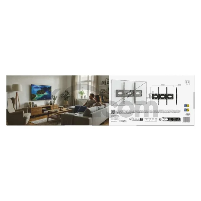 Pevný nástenný TV držiak 42–100" (107–254 cm)