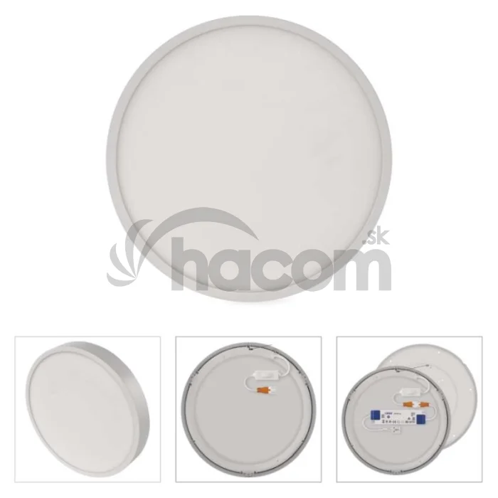 LED prisadené svietidlo, kruhové, biele, 28,5W, CCT