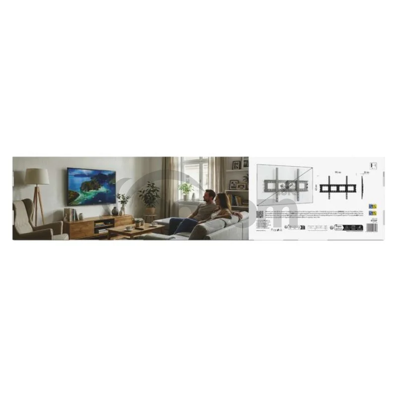Pevný nástenný TV držiak 50–120" (127–305 cm)
