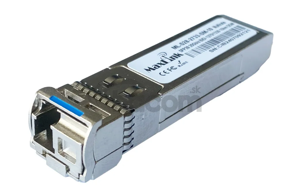 MaxLink 25G SFP28 optický modul, 1270/1330nm, SM, BiDi, 10km, 1x LC konektor