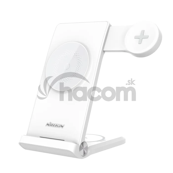 Nillkin PowerTrio 3v1 Bezdrôtová Nabíjačka MagSafe pre Samsung Watch White