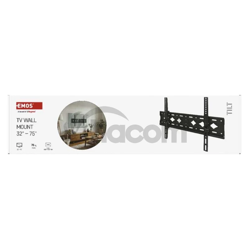 Naklápací nástenný TV držiak 32–75" (81–191 cm)