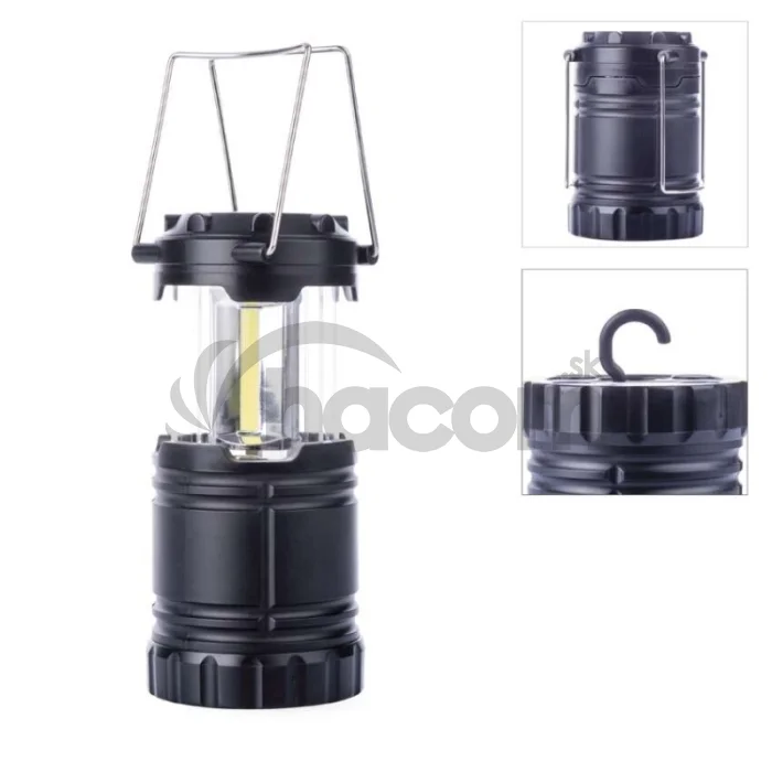 COB LED kempingové svietidlo P4006, 300 lm, 3× AA