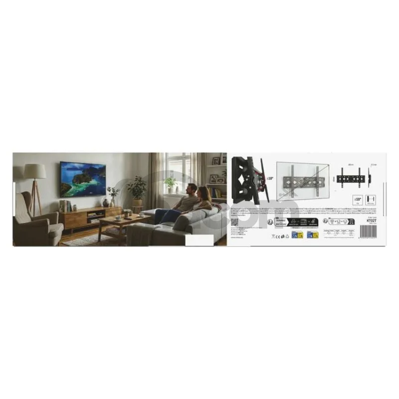 Naklápací nástenný TV držiak 32–75" (81–191 cm)