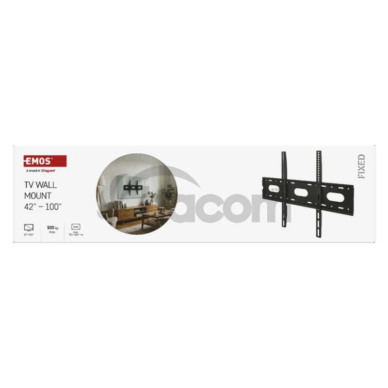 Pevný nástenný TV držiak 42–100" (107–254 cm)
