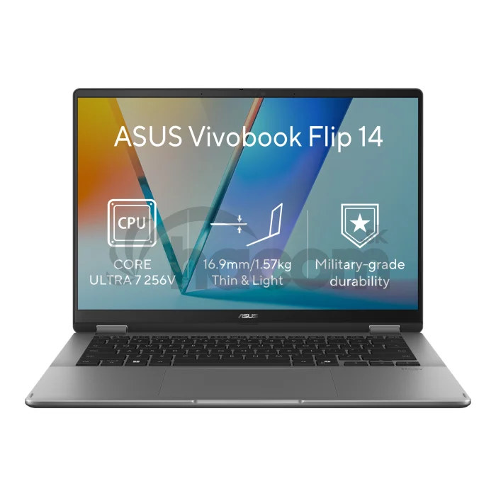ASUS Vivobook 14 Flip/TP3407SA-OLED147WZ/U7-256V/14"/WUXGA/T/16GB/1TB/Intel int/W11H/Gray/2R