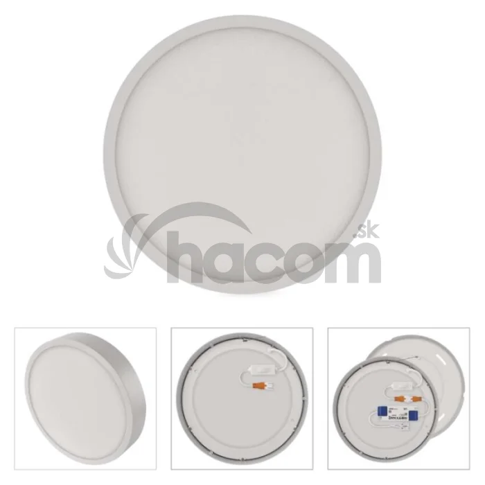 LED prisadené svietidlo, kruhové, biele, 21W, CCT