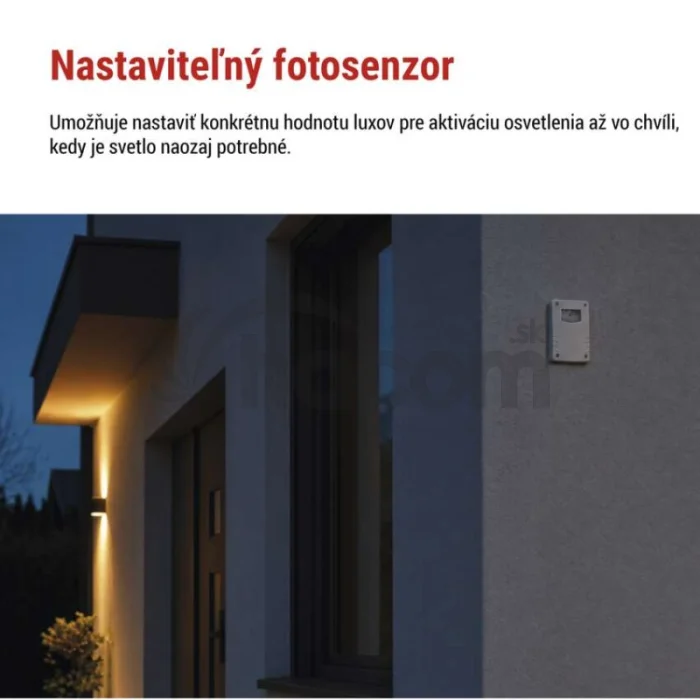 Senzor súmraku 1800W IP65 biela