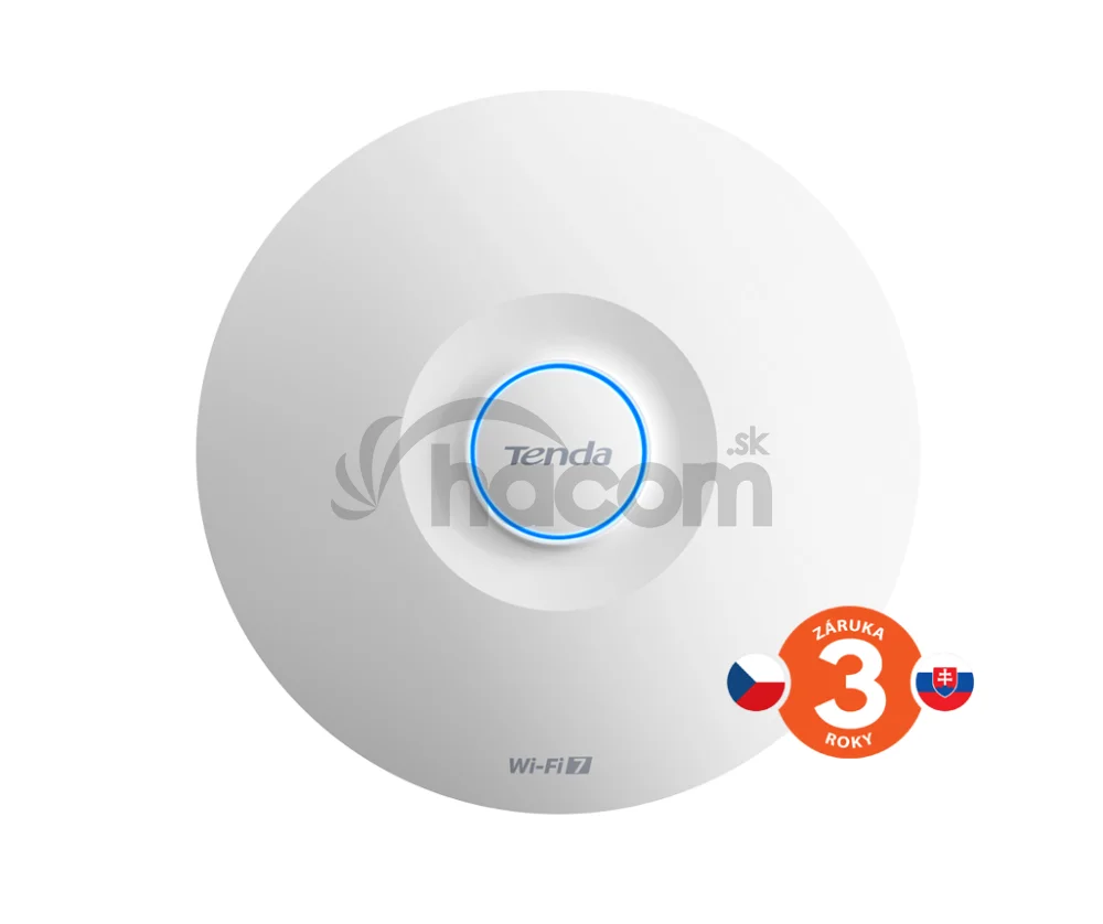 Tenda i36 WiFi7 BE5010 AP 5010 Mbps, 1x 2.5G LAN, 1x GLAN, 11x SSID, VLAN, aktívny PoE, Fast roaming