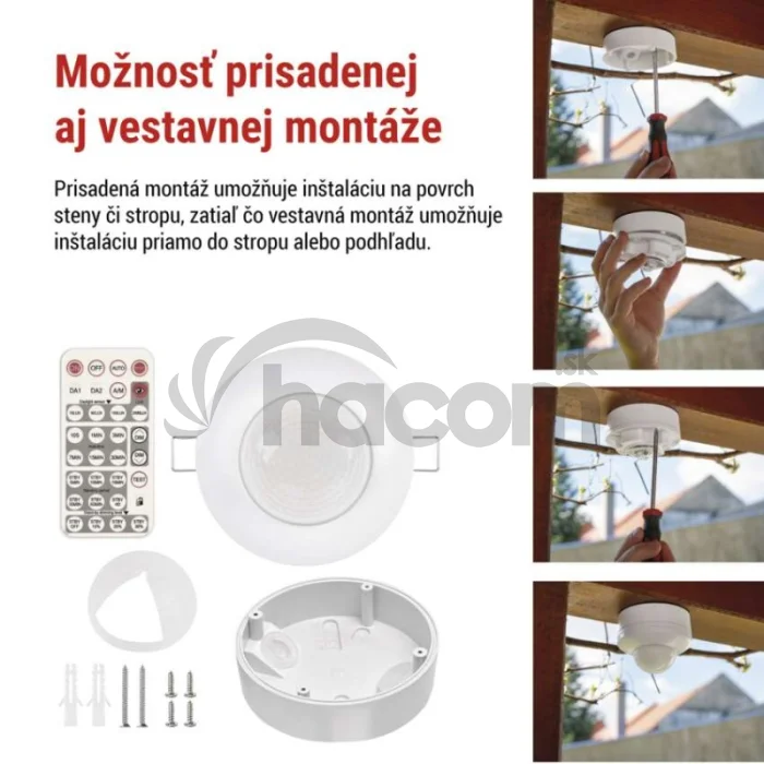 PIR senzor DALI (pohybové čidlo) IP54 biely