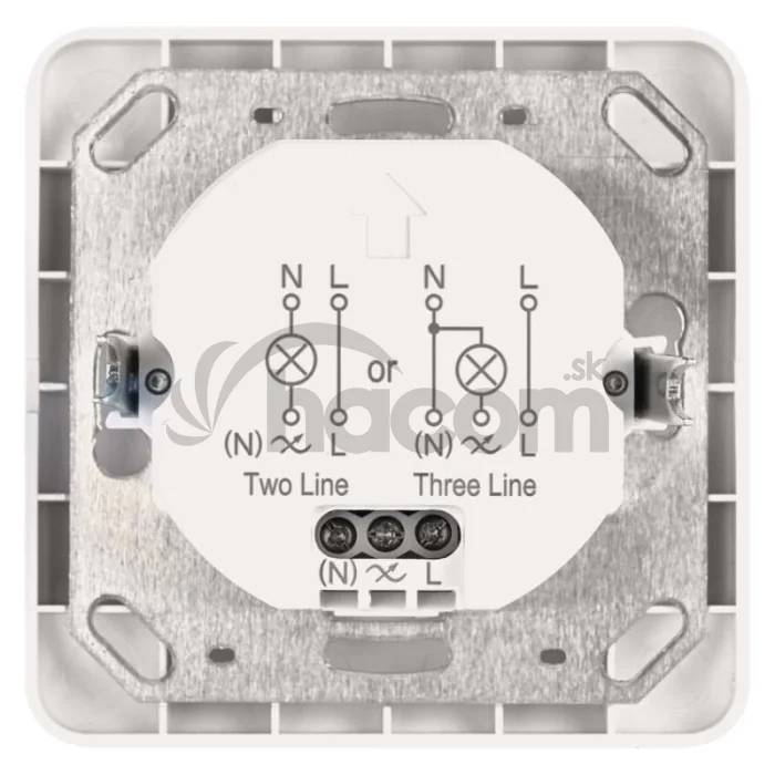 PIR senzor (pohybové čidlo) IP20 500W, biela