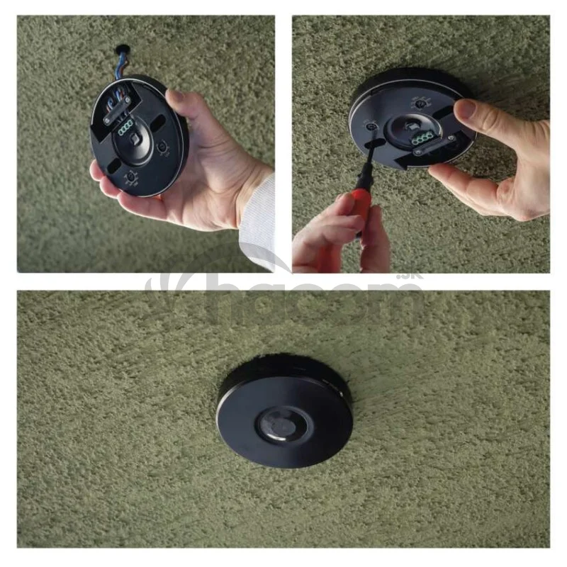 PIR senzor (pohybové čidlo) IP65 2000W, čierna