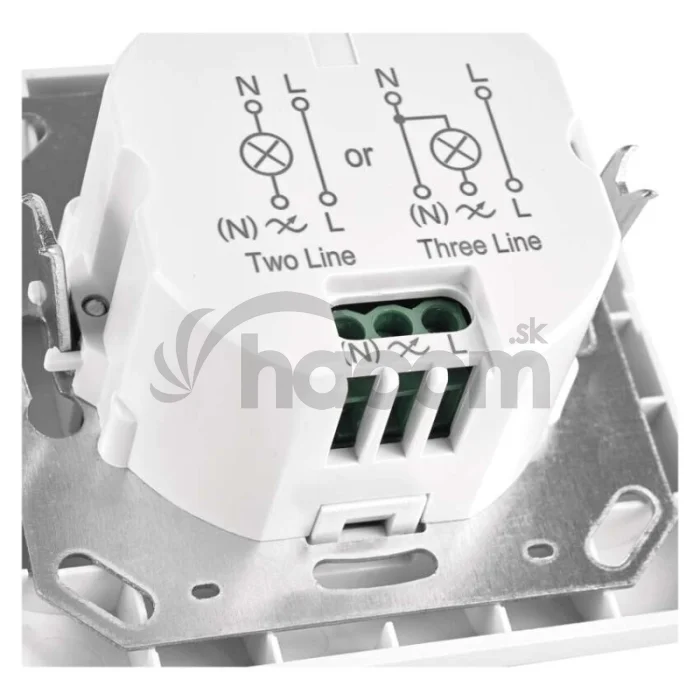 PIR senzor (pohybové čidlo) IP20 500W, biela