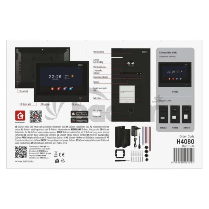 Sada domáceho video vrátnika GoSmart IP-880A 2WIRE s WiFi