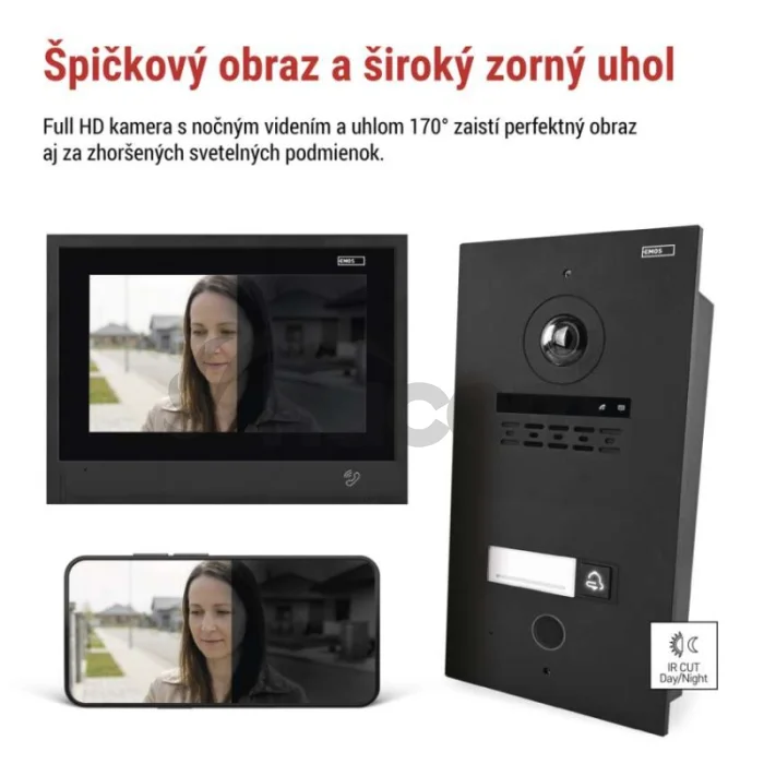 Sada domáceho video vrátnika GoSmart IP-880A 2WIRE s WiFi