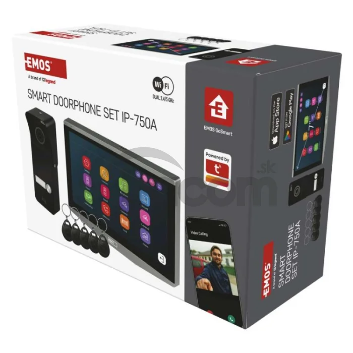 GoSmart Sada domáceho videovrátnika EMOS IP-750A s WiFi