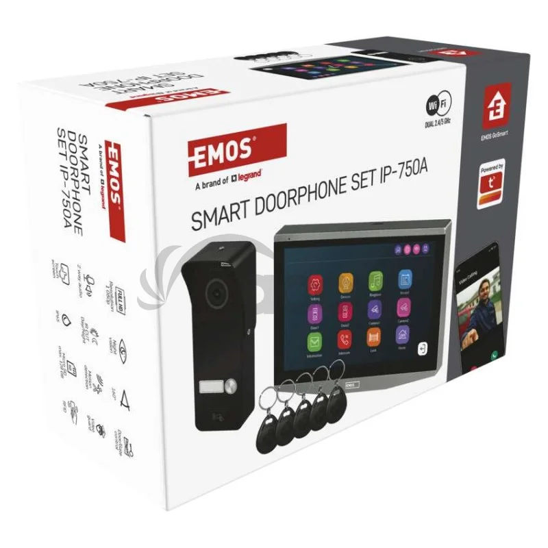GoSmart Sada domáceho videovrátnika EMOS IP-750A s WiFi