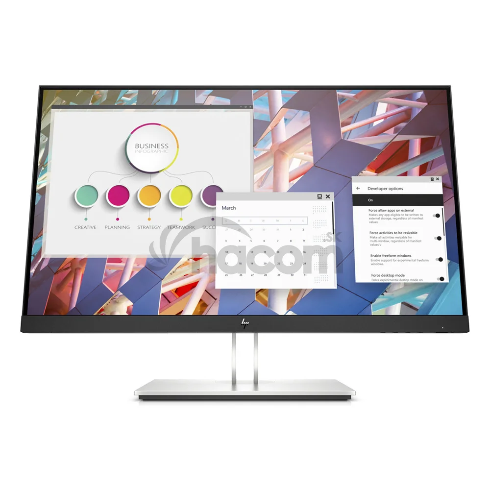 LCD HP EliteDisplay 24" E24 G4; black/silver