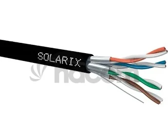Inštalačný kábel Solarix CAT6A STP PE FCA SXKD-6A-STP-PE