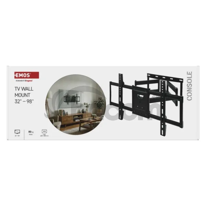 Konzolový nástenný TV držiak 32–98" (81–249 cm)
