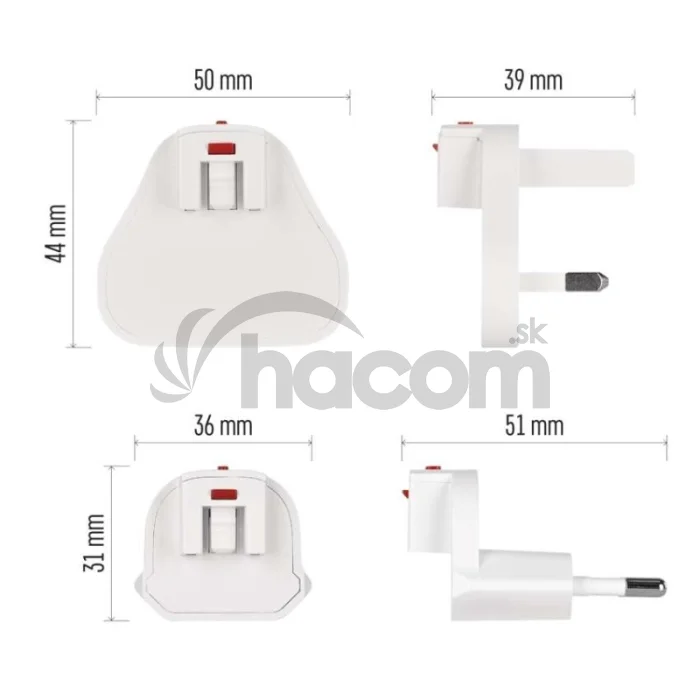 USB sieťový adaptér GaN PD 65W, AC + kábel