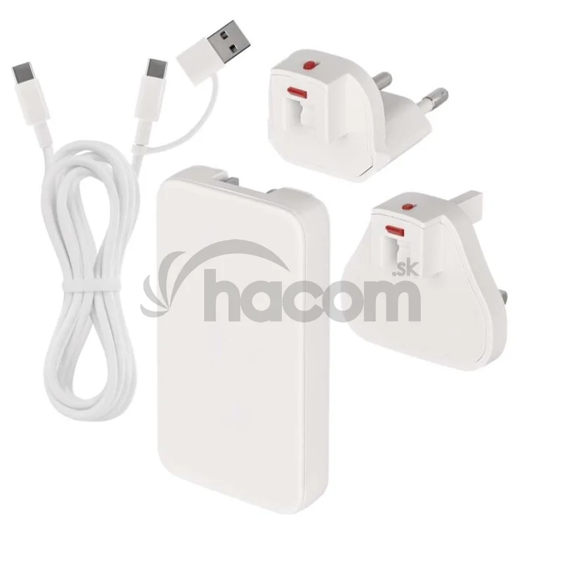 USB sieťový adaptér GaN PD 65W, AC + kábel