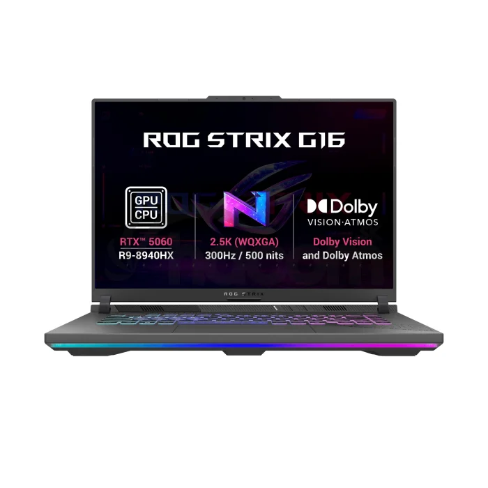 ASUS ROG Strix G16/G614PM-TS150WZ/R9-8940HX/16"/2560x1600/32GB/1TB/RTX 5060/W11H/Gray/2R