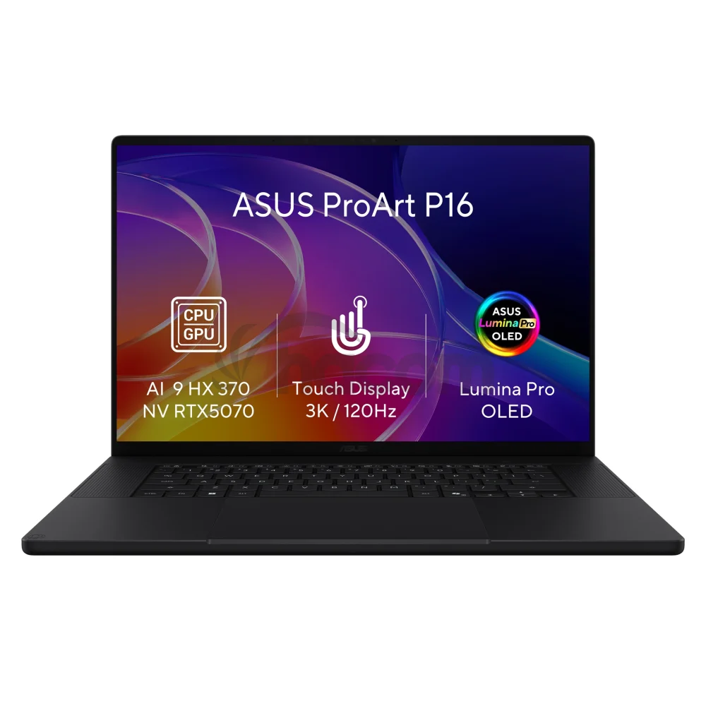 ASUS ProArt P16/H7606WP-OLED235XZ/AI9-HX370/16"/2880x1800/T/32GB/1TB/RTX 5070/W11P/Black/2R