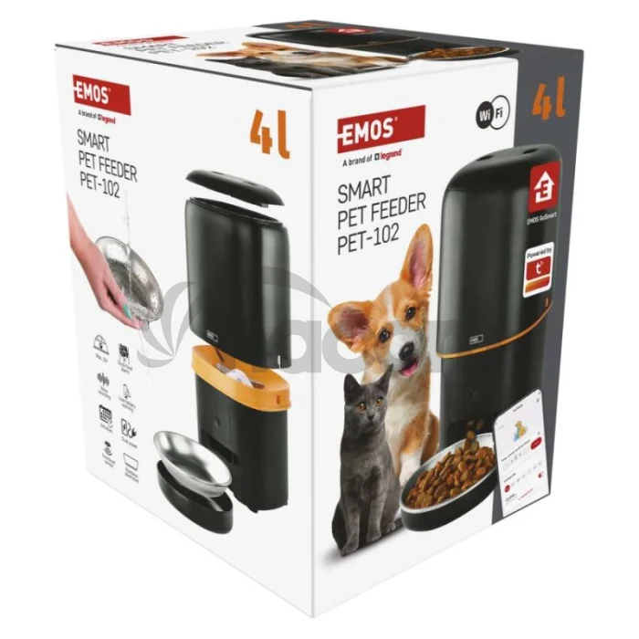 GoSmart dávkovač krmiva Pet Care, 4 l, čierny, Wi-Fi