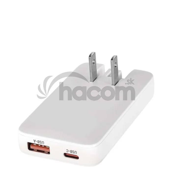 USB sieťový adaptér GaN PD 65W, AC + kábel