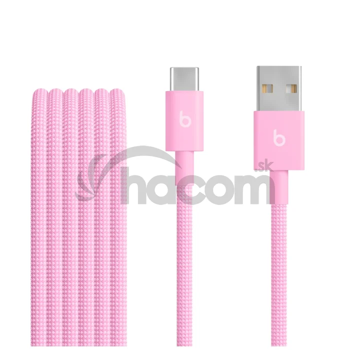 Beats USB-A / USB-C Woven Cable (1.5m) - Power Pink