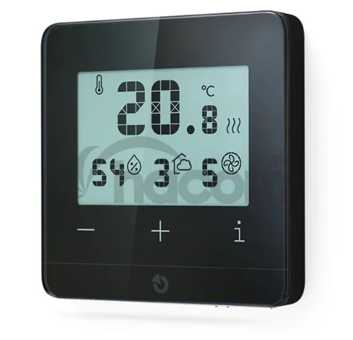 Jablotron JB-112TP-AN Zbernicový izbový termostat s meraním CO2 - antracitový