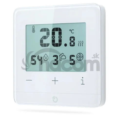 Jablotron JB-112TP Zbernicový izbový termostat s meraním CO2 - biely
