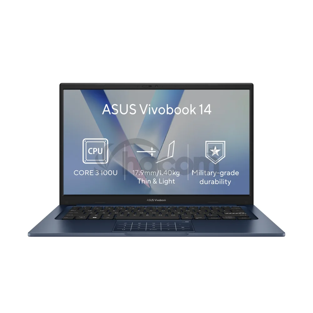 ASUS Vivobook 14/X1404VA-EB2174Z/3-100U/14"/FHD/8GB/256GB/Intel int/bez OS/Blue/2R