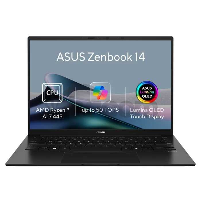 ASUS Zenbook 14/UM3406GA-OLED231X/AI7-445/14"/WUXGA/T/32GB/1TB/AMD int/W11P/Black/2R