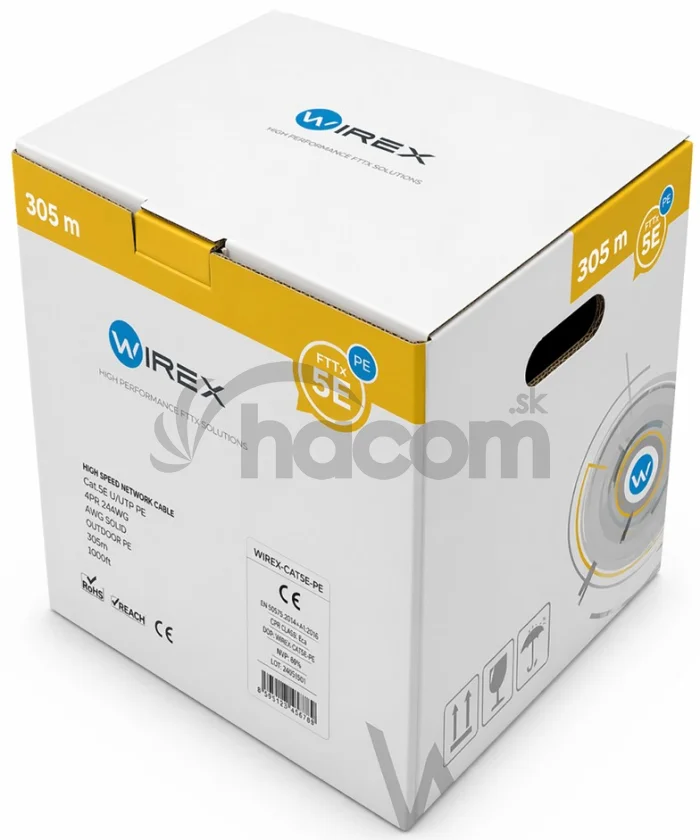 WIREX kábel CAT5E, FTP, PE, Fca