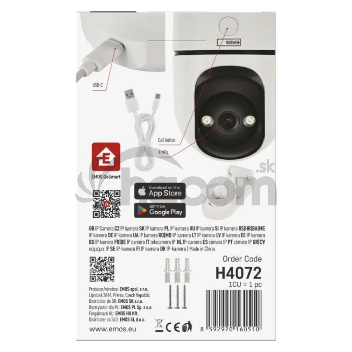 GoSmart Vnútorná otočná kamera IP-220G s WiFi