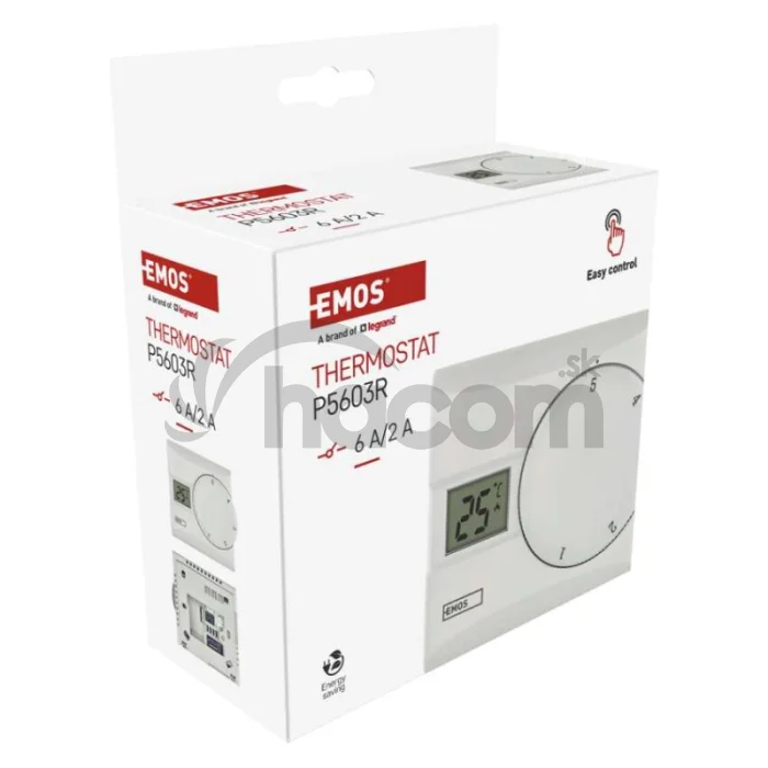 Izbový manuálny drôtový termostat P5603R