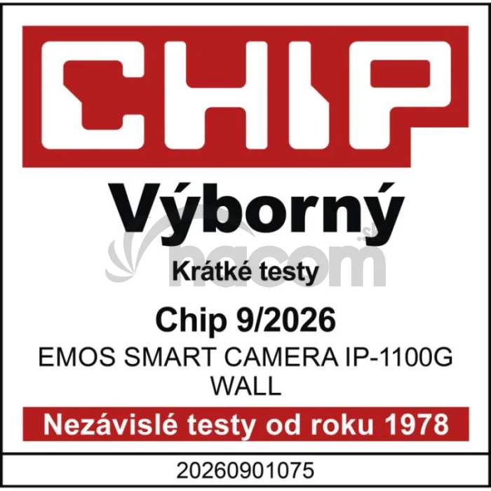 GoSmart Vonkajšia batériová kamera IP-1100G WALL s WiFi a solárnym panelom